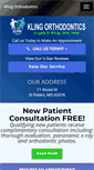 Mobile Screenshot of klingorthodontics.com